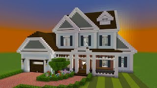 Minecraft: How to Build a Suburban House 10 | PART 2