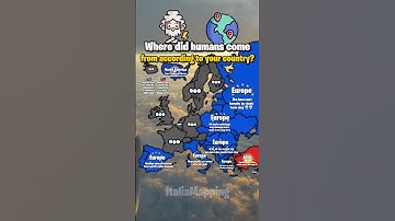 Where’d humans originate according to your country? | ItaliaMapping #fypシ゚viral #map #geography #fyp