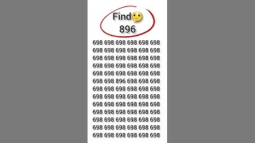 find the hidden number 896 #find #numberpuzzle