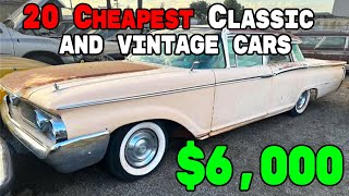 20 Classic Cheapest Cars for sale by Owners Online Now Under $10,000!