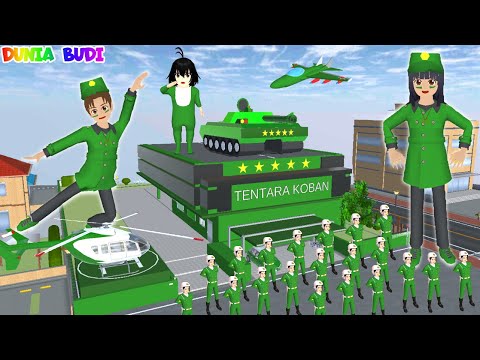 Yuta Mio Jadi Tentara Buat Markas Baru Ada Tank Raksasa Bisa Tembak Roket | Sakura School