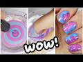Water Marble Nail Art Hack 2026 Easy Fun Watermarbling Nail Design Compilation 