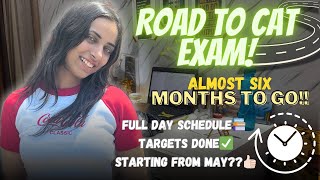 DAY IN LIFE OF CAT ASPIRANT | 6 MONTHS⌛ | COLLEGE EXAMS| CAT 2024 | TARGETS  FOR MAY ?