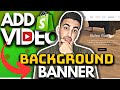 How to add background banner to shopify homepage with autoplay