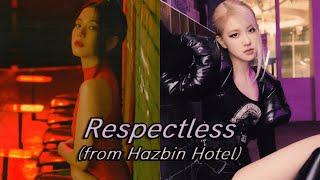 Jisoo VS Rosé (BLACKPINK) - Respectless I AI Cover + Lyrics (Hazbin Hotel OST) Resimi