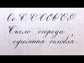 Буква О. Минутка чистописания и каллиграфии. Letter O.