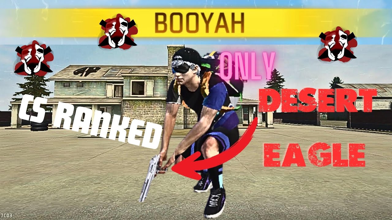 ONLY Desert Eagle IN CS RANKED FREE FIRE - YouTube