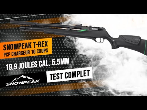 Snowpeak T REX cal 55mm  carabine de 199 joules avec un chargeur rotatif 10 coups