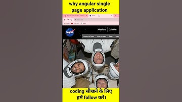 why angular is single page application #angular #angularproject