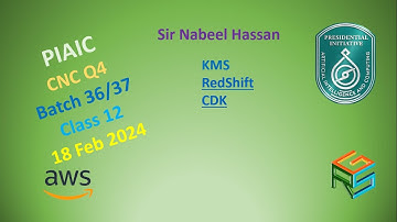 PIAIC CNC Q4 Batch 36/37 AWS Class 12 20240218