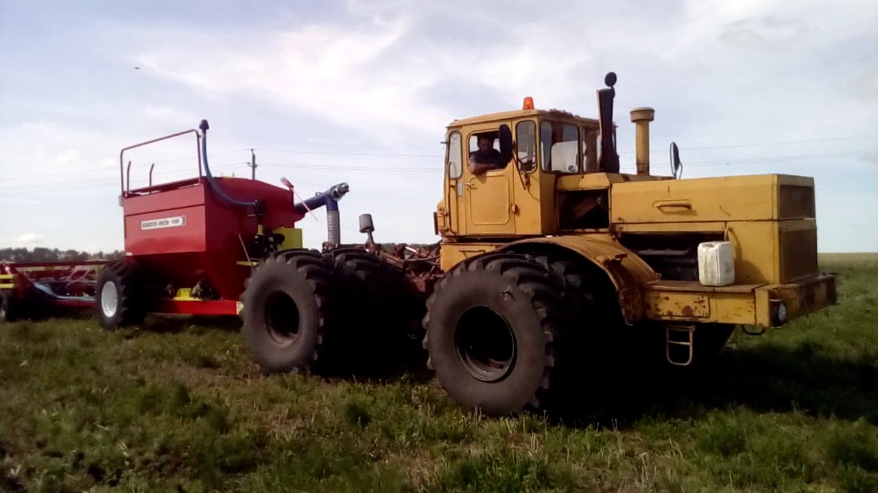 К-700 на спарках + Агратор анкер 9,8. К-700 + Agrator Ancer 9800.