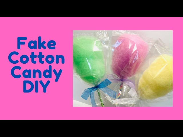 DIY FAKE COTTON CANDY DECORATIONS - Valentine Fake Sweets Deco 