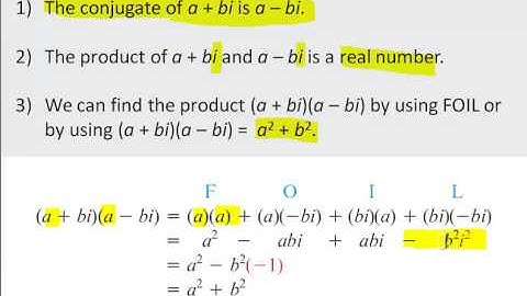 MullanMath Multiplying a Complex Number by its Conjugate