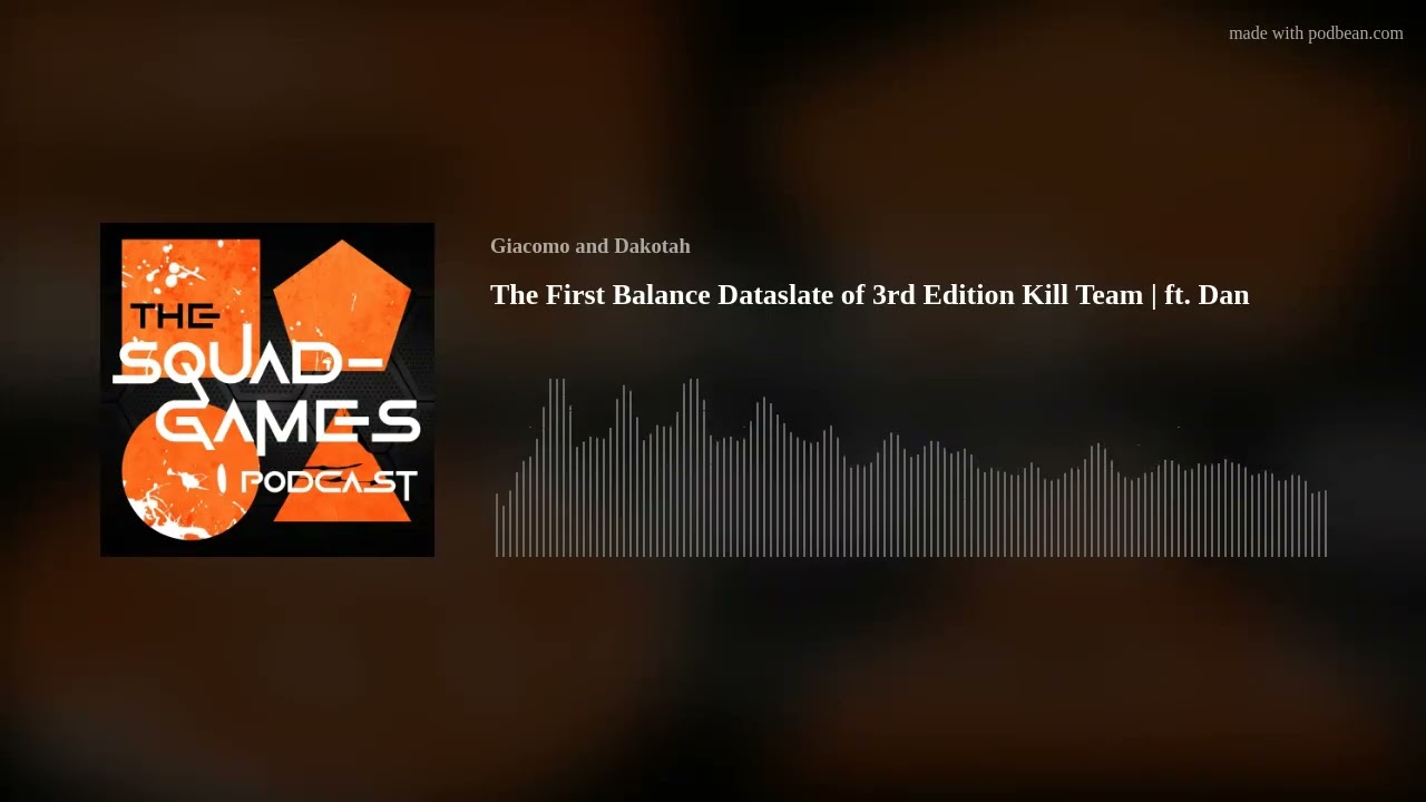 The First Balance Dataslate of 3rd Edition Kill Team | ft. Dan
