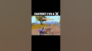 Fastest 1 vs 4 Clutch in PUBG Mobile 🔥 | Insane Speed Fight #pubgmobile #shorts