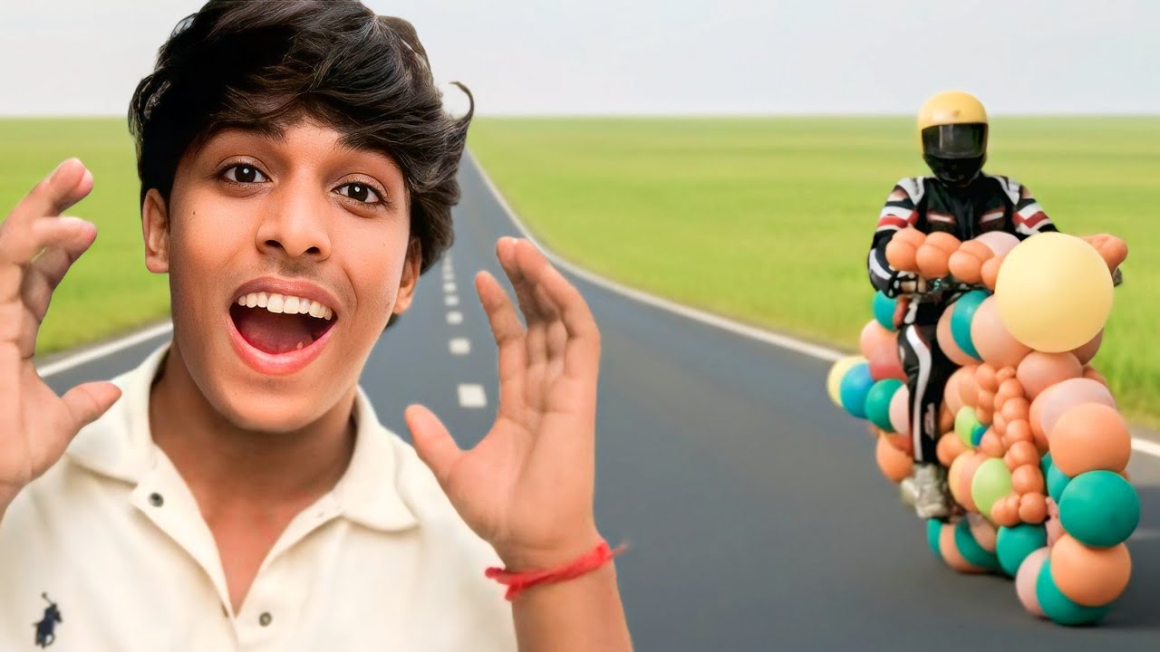 Balloon Bike Road Per Chala Di 😱