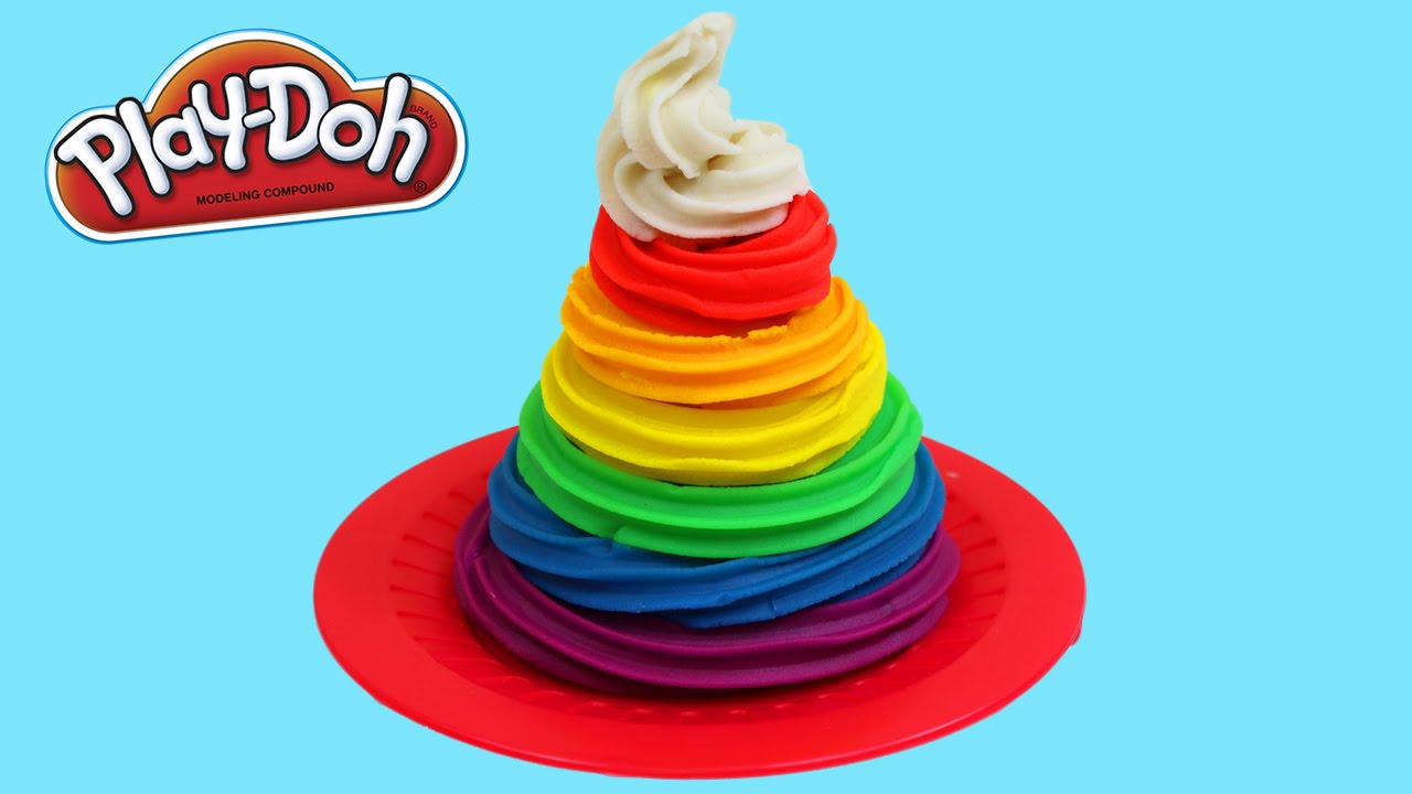 play doh rainbow ice cream