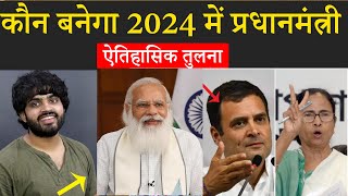 PM face in 2024 : PM Modi vs Rahul Gandhi  Or  Mamata Banerjee |