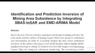 Identification and Prediction Inversion of Mining Area Subsidence by Integrating SBAS InSAR and EMD