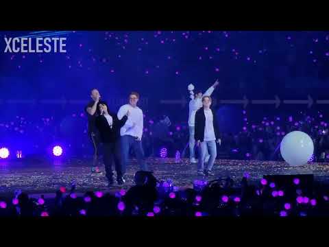 PART - 1 BTS X COLDPLAY My Universe + Ending PTD Concert Day 4 [Fancam]