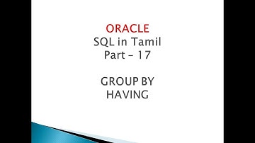 17 GROUP BY with HAVING clause - Oracle SQL
