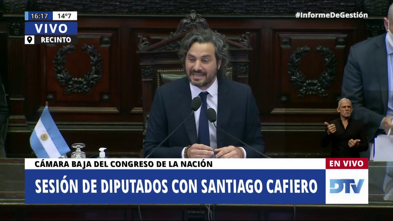 altText(Cafiero ante Diputados: La oposición no está conforme con sus respuestas y él pide menos odio y más diálogo político)}