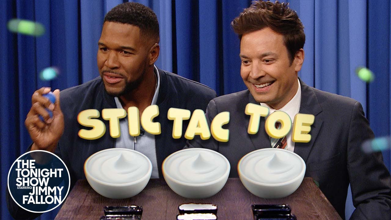 ⁣Stic-Tac-Toe: Lotion Edition with Michael Strahan | The Tonight Show Starring Jimmy Fallon