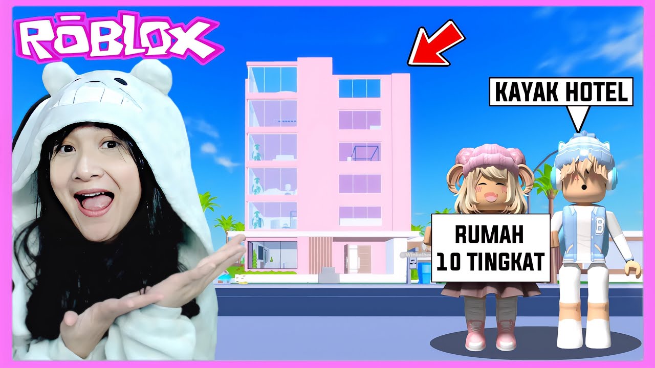 Membangun Rumah Sultan 10 tingkat Seperti Hotel Bintang 5 (Roblox Indonesia) @bangboygamingYT