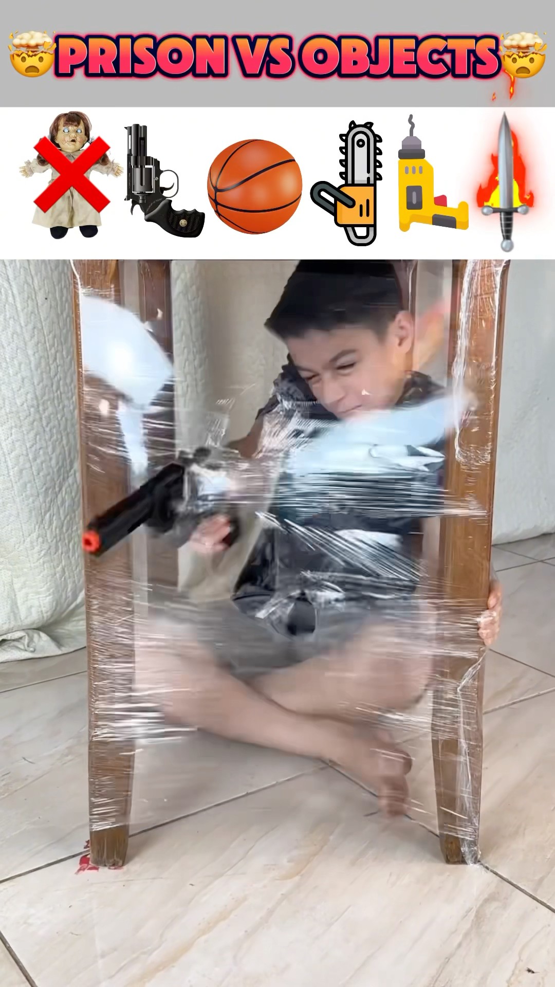 Qual objeto vai abrir a prisão?!? #shorts #challenge