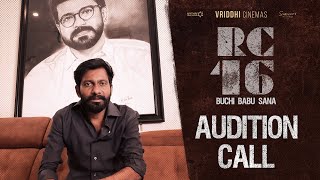 Ram Charan's #RC16 Audition Call | Buchi Babu Sana | AR Rahman | Mythri Movie Makers image