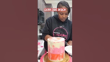 How to create a geode cake!!! #howto #geodecake #watch