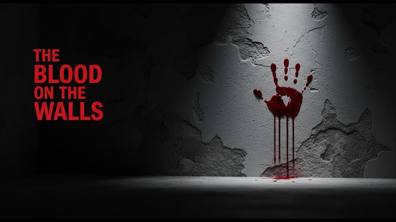 The blood on the wall