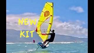 New Windfoiling Kit or Equipment is always fun in the waves