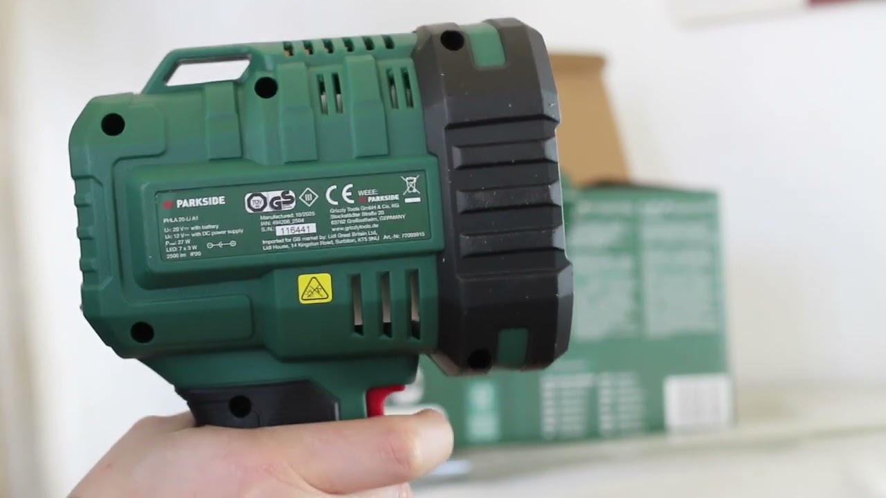 Recensione e unboxing PARKSIDE 20V Torcia a LED ricaricabile LIDL