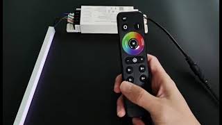 HX-RFBK-RGB-2.4G 4 zones led remote control clear code