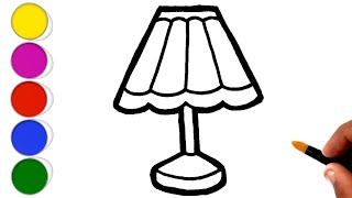 How To Draw A Lamp Step By Step Kidzaw