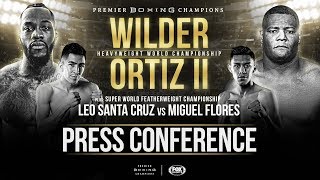 Wilder vs Ortiz II - Announcement Press Conference FULL BROADCAST