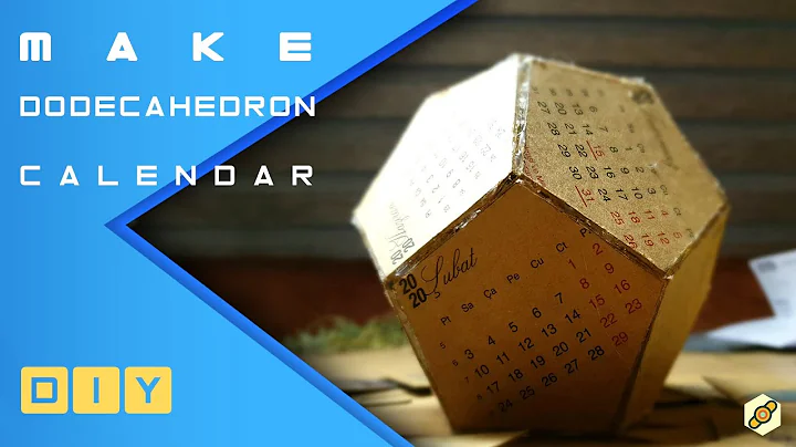 DIY 3D Dodecahedron Calendar