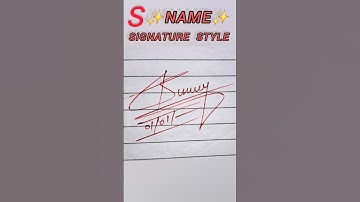 Unique S Letter Professional Signature style #signature #trending #shorts #2025