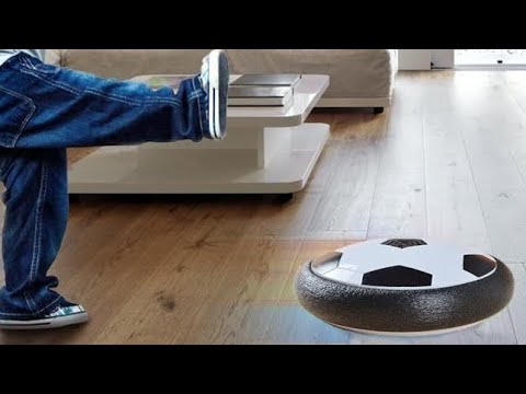 Ballon de Soccer Flottant à LED Jouet Interactif à Piles avec Lumière LED Pare-Chocs en Mousse Douce pour Jeu Intérieur et Extérieur