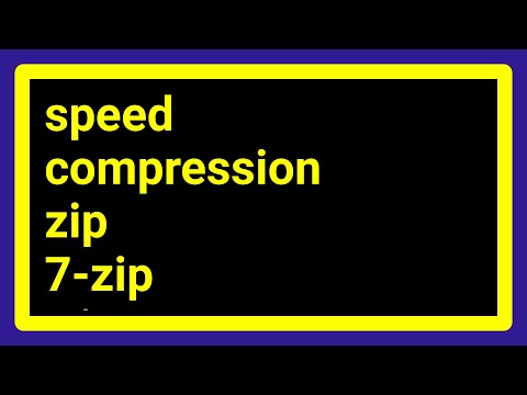 How to make 7-Zip faster 