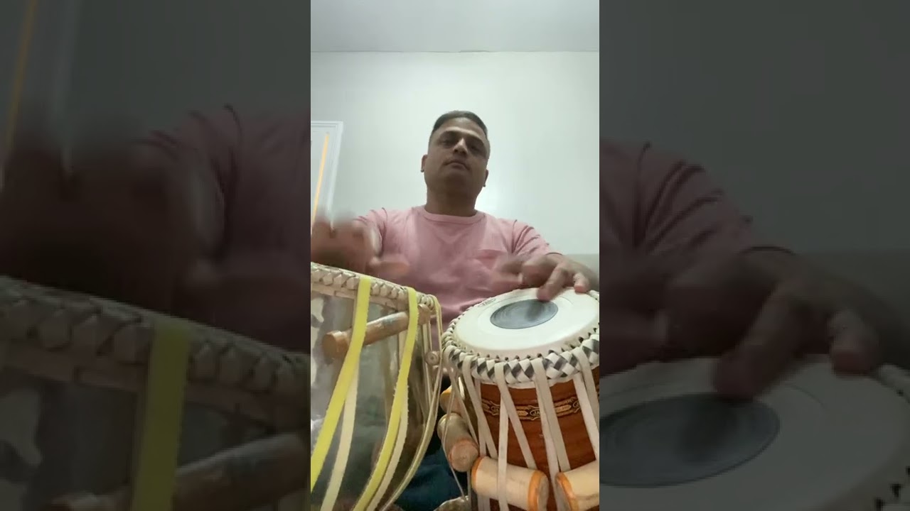 Akash francis playing tabla