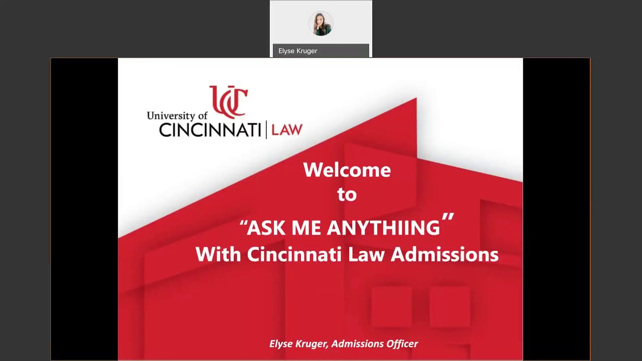Cincinnati Law Admission Overview YouTube