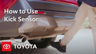 How to Use the Kick Sensor in the 2021 RAV4 | Toyota
