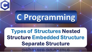 Types of Structures | Nested Structure | Embedded Structure | Separate Structure | C Programming