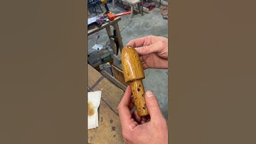 Push pole spike made from white oak #youtubeshorts #diy #woodworking #viral #trending #yt #ytshorts