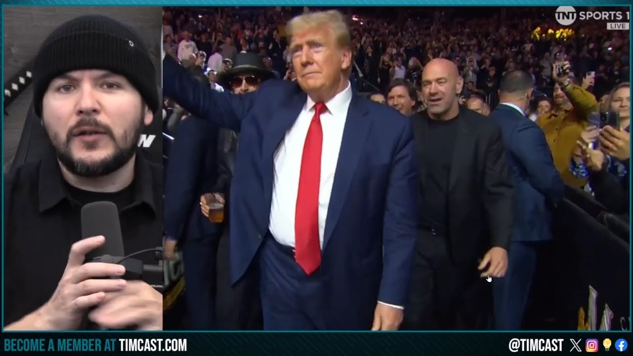 UFC ERUPTS As Trump, Tucker Carlson, Kid Rock Enter Arena, NYC Cheering Trump PROVES We’re WINNING