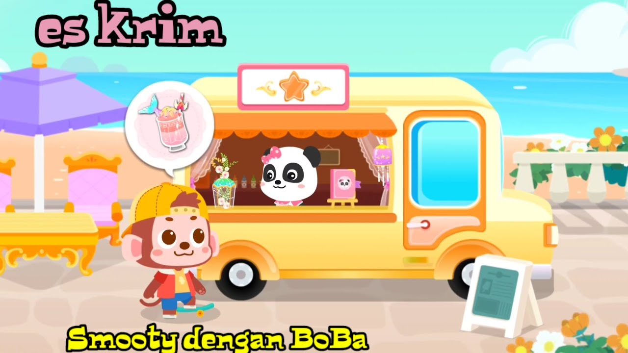 Babybus Kids Game Truk Es Krim Smooty With BoBa part