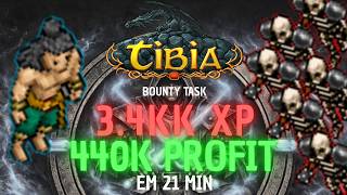 BOUNTY TASK | 309 CRYPT WARRIOR - 3.4KK EXP | 440K+ PROFIT - 21 MIN | 600+ MONK SOLO