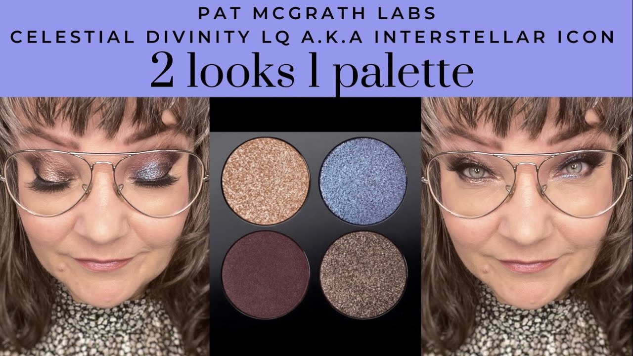 2 looks using 1 palette with Pat McGrath Labs Celestial Divinity Luxe Quad a.k.a. Interstellar Icon.